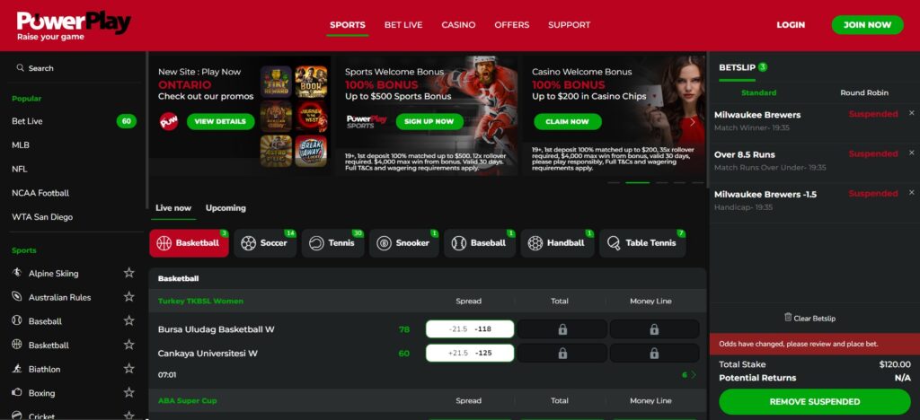 PowerPlay Ontario sportsbook